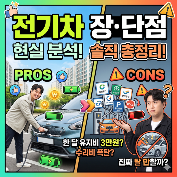 전기차 장단점과 충전비, 배터리 수리비를 비교한 중고 전기차 구매 가이드 썸네일